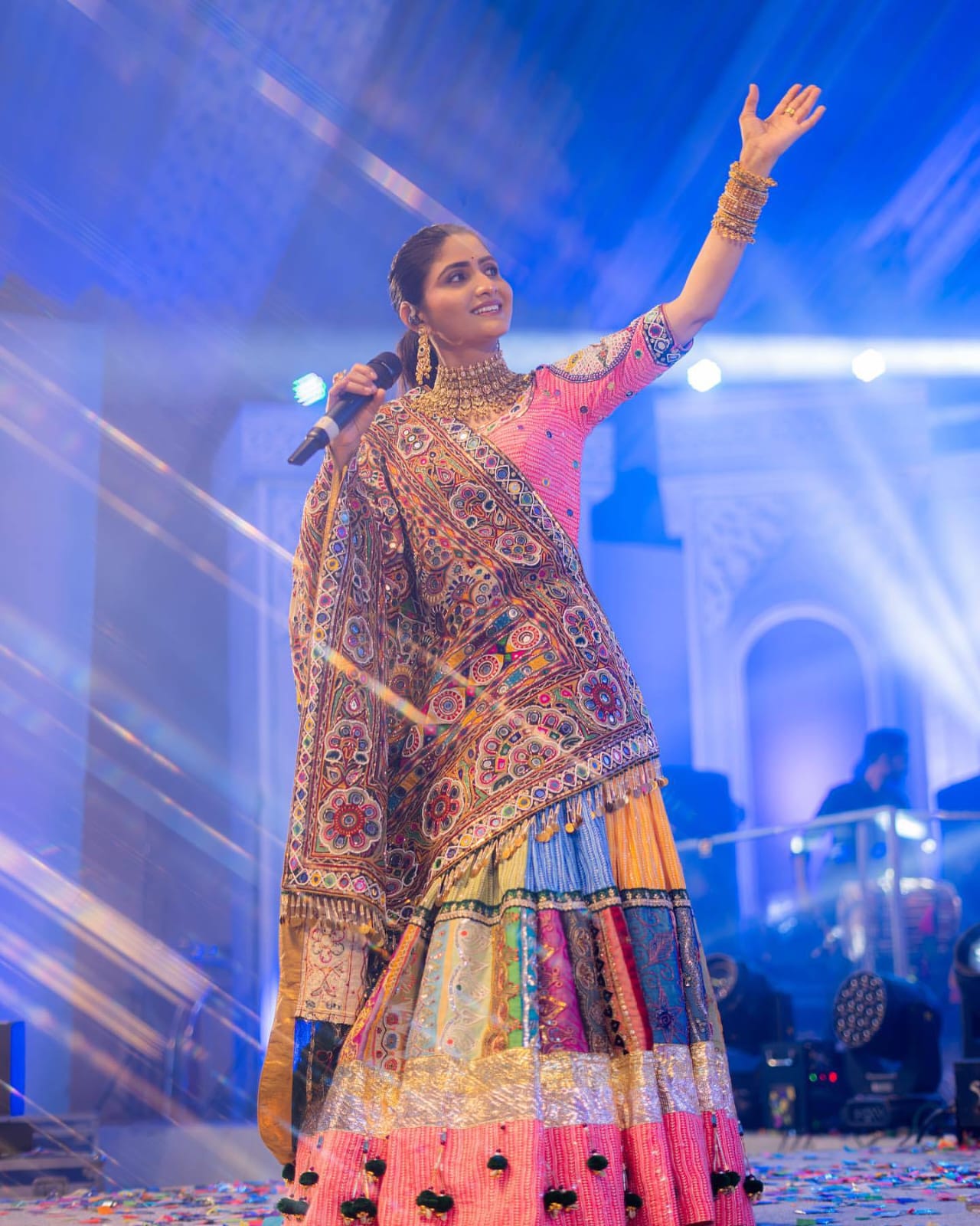 Heavy Muslin Cotton Lehenga Choli